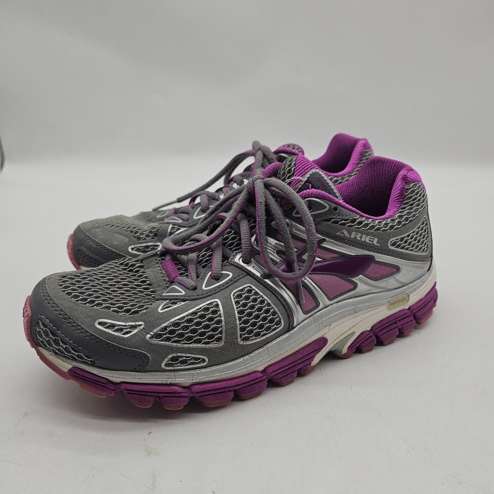 Brooks Womens Ariel 14 Gray/Pink/Purple Size 10‎